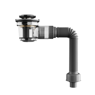 箭牌下水套装超薄侧排墙排通用伸缩排水管可视化弹跳下水器防臭