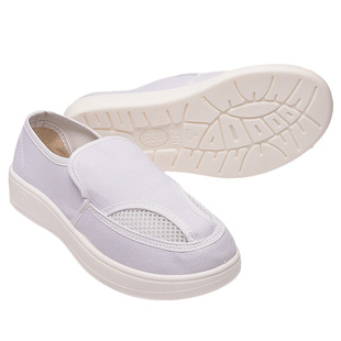 透气网面鞋PU加厚软底防静电鞋洁净鞋双孔鞋男女无尘鞋防尘鞋男女