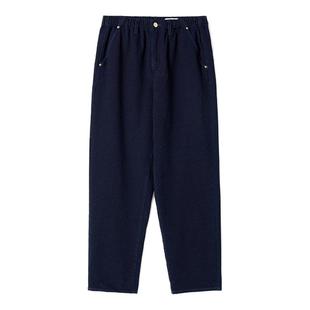 klee klee秋冬女装环保棉针织牛仔松紧腰休闲锥裤K0253PA17