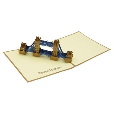 伦敦贺卡片生日立体折叠手工定制