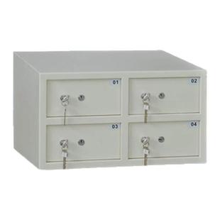 好猫4门大堂宾馆酒店贵重物品保险箱子母钥匙母双锁保险柜寄存柜