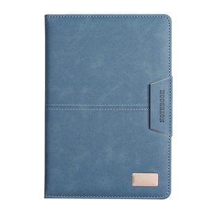 笔记本本子精致本子和笔商务高档工作会议记录记事本封面定制可印logo便携可插笔加厚学生皮面手账日记本成人