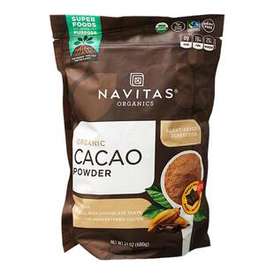 原装进口Navitas可可粉未碱化原生可可粉Cacao无添加糖生酮饮907g