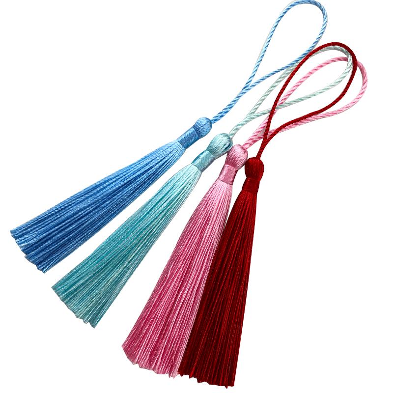 书签流苏穗子中国结穗子红色吊穗diy材料小流苏线配件小号精致