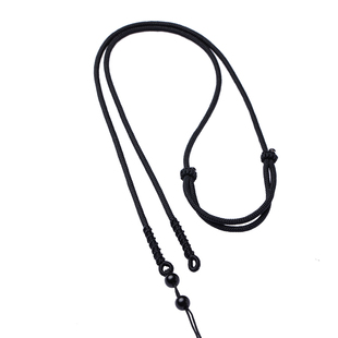 横穿天珠蜜蜡路路通专用伸缩吊坠挂绳项链挂脖件绳子男女手工编织