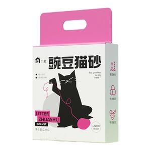 爪墅豌豆猫砂低尘砂结团快