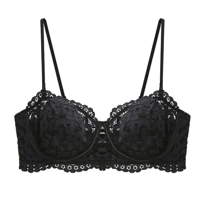 法式性感蕾丝小胸无肩带内衣