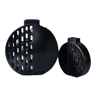 现代轻奢黑色金属交叉圆筒花器家居客厅样板房餐桌台面个性摆件