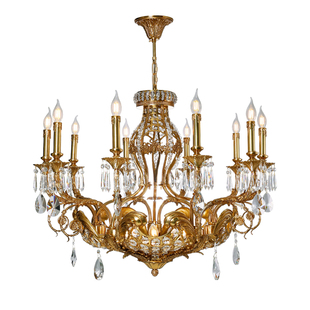 杰瑞唐宝 法式全铜吊灯欧式客厅别墅复古奢华卧室餐厅创意灯具