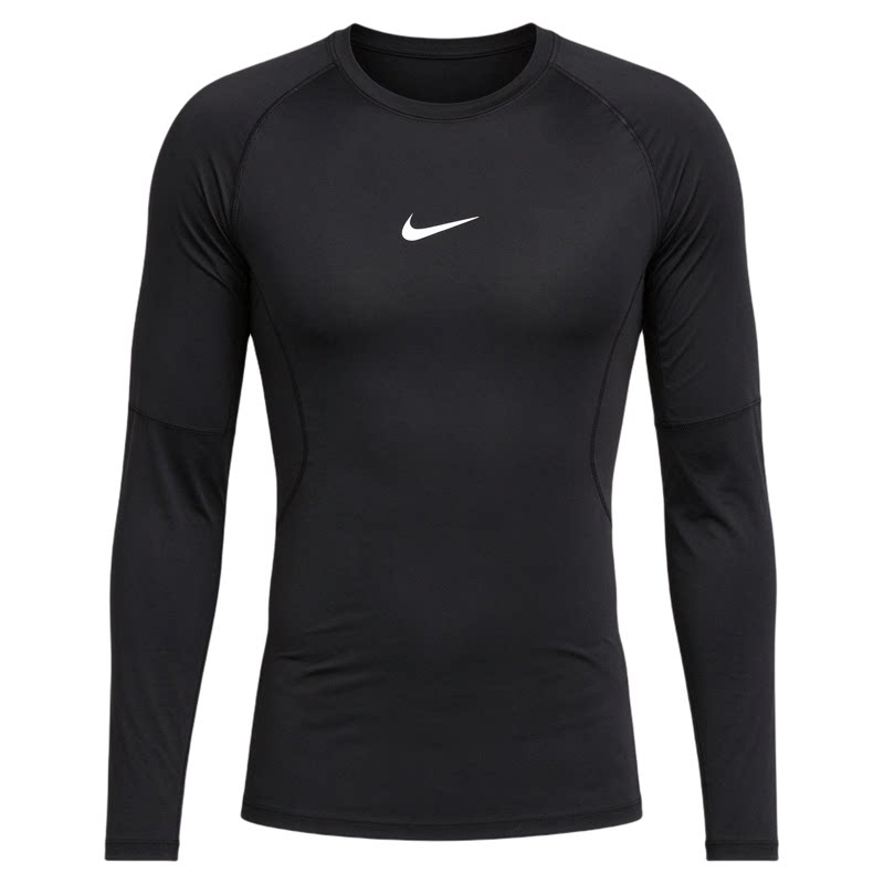 Nike耐克男子新款黑色速干运动健身紧身长袖训练上衣FB7920-010