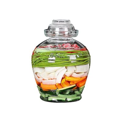 四川泡菜坛子家用玻璃罐密封罐咸菜罐酸菜专用罐子老式腌菜缸泡酒