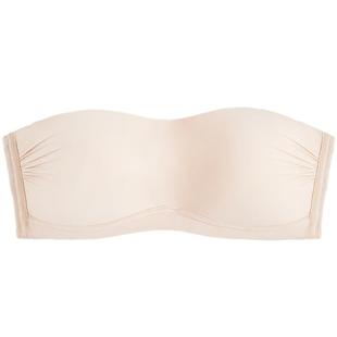 好奇蜜斯无肩带内衣女夏季薄款防滑无痕文胸无钢圈抹胸套装胸罩超