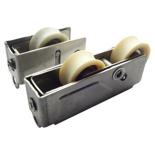 宽轨滑轮80型铝合金窗滑轮推拉门底部滑轮铝合金门窗配件滑轮双轮