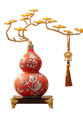 祥云花鸟葫芦招财摆件客厅装饰品