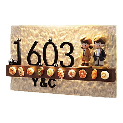 创意DIY玩偶门牌支持定制