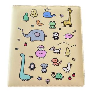 少女玩心奶黄动物园卡册四宫格皮质大A5追星小卡收纳册拍立得相册
