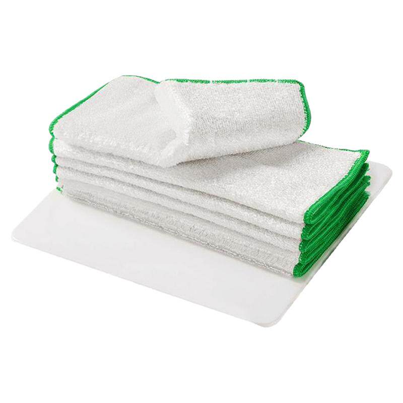 久丽洗碗布竹纤维厨房抹布吸水不掉毛双层加厚易清洗洗碗巾擦桌布