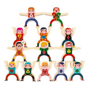 大力士叠叠乐积木平衡叠叠高小人偶叠罗汉宝宝幼儿童益智玩具