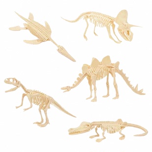 儿童考古挖掘玩具恐龙化石标本大号手工diy敲石膏男孩盲盒