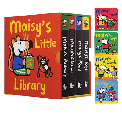 小鼠波波梅西的小小图书馆英文原版Maisy's Little Library toys animals clothes food 纸板书幼儿启蒙认知亲子读物绘本1-3岁
