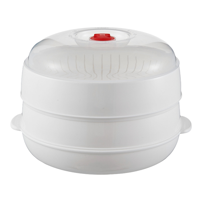 【下单立减50】微波炉器皿可加热蒸笼盒多层热包子馒头加厚_jh