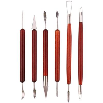 手办红柄6件套精雕软陶泥塑工具