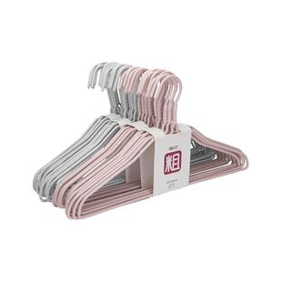 衣架家用挂衣加粗加大衣撑子浸塑大号钢铁衣架45cm衣挂无痕大衣挂