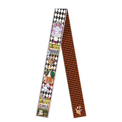 zoe爱丽丝梦游仙境兔子洞窄丝巾