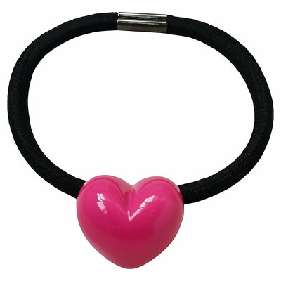 韩国进口发饰AZNAVOUR/AZ奶油马卡龙2cm小爱心发圈皮筋发绳头绳