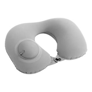 U型枕旅行充气枕颈椎枕加厚植绒午休枕吹气枕飞机旅游三宝气枕