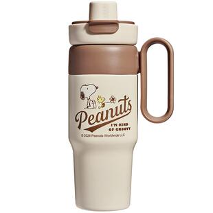 史努比巨无霸保温杯大容量316l不锈钢水杯女生高颜值冰霸吸管杯