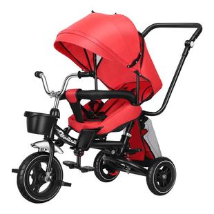 儿童三轮车折叠可躺1-2-3-6岁婴幼儿宝宝手推脚踏车