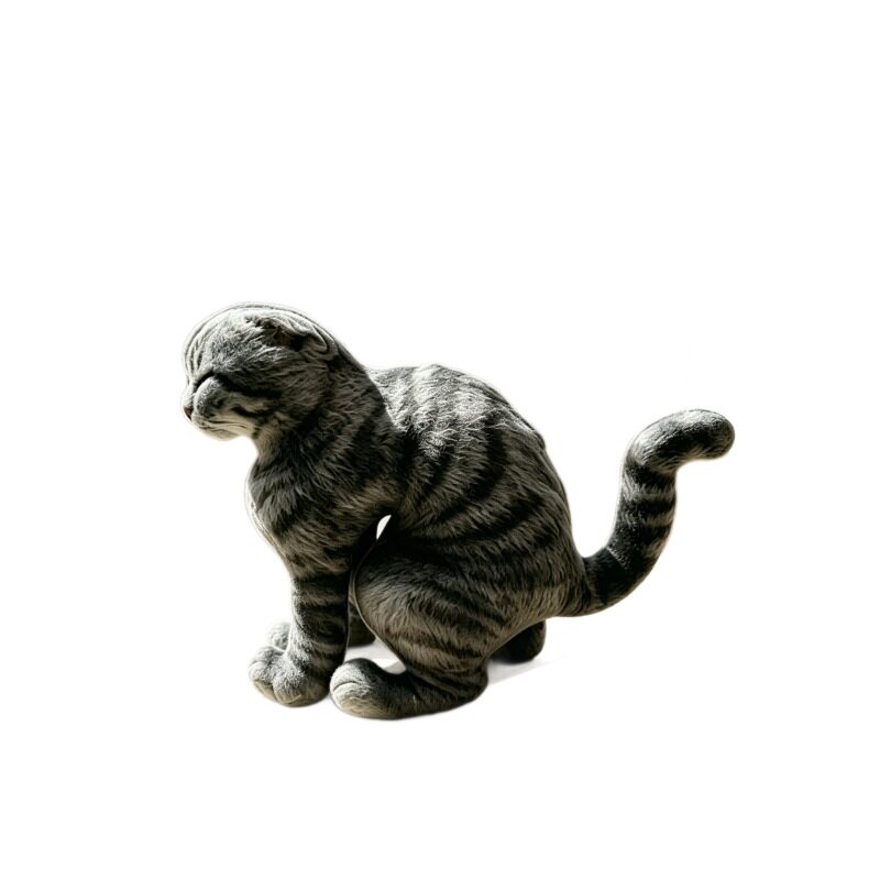 仿真拉屎猫表情包毛绒公仔