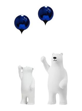 创意装饰气球熊摆件雕塑样板房间