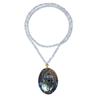 新西兰鲍鱼贝黑金鲍abalone shells天然女项链吊坠毛衣链欧美国风