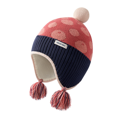 KK树儿童帽子秋冬季男孩女童宝宝毛线护耳帽围巾手套2024新款保暖