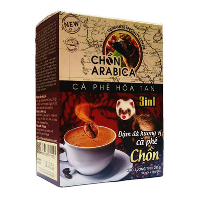 越南三合一提神速溶咖啡猫屎原装