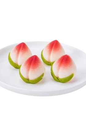 巧克力寿桃蛋糕装饰可食用摆件