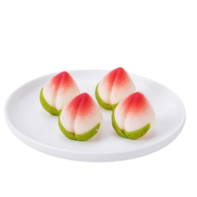 巧克力寿桃蛋糕装饰可食用摆件