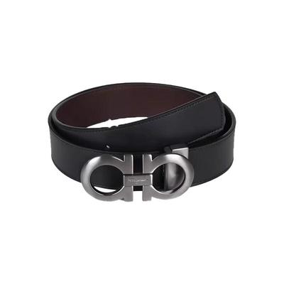 【自营】FERRAGAMO/菲拉格慕男士真皮腰带商务休闲双面可调节皮带