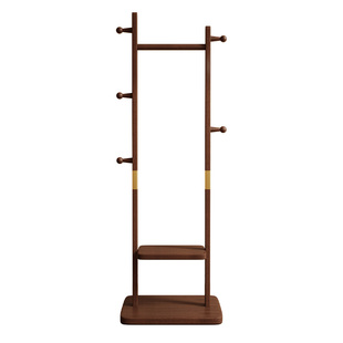 实木衣架落地挂衣架卧室衣帽架落地式置衣架立式不占空间挂包架子