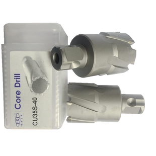 EST恒锋空心钻头磁力钻打孔钻头取芯钢板钻磁座钻开孔器套料35mm