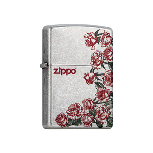 ZIPPO打火机正品古银热恋玫瑰之约防风煤油火机情人节礼物送男友