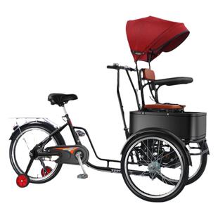 成人中老年雅士弟单人双人座椅购物锻炼遛宠轻便代步车倒骑三轮车