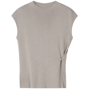 【商场同款】Marvalas2026春季新款背心天丝混纺无袖上衣M61P1086