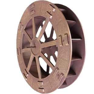 塑料水车假山上水石喷泉流水器风车转轮树脂摆件水车造景原石配件