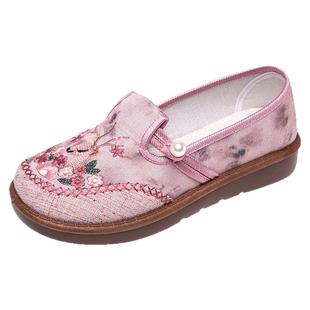 2026新款老北京布鞋女鞋官方旗舰店正品女款妈妈平底鞋正牌单鞋子