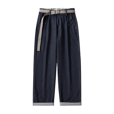 长裤直筒美式潮牌牛仔裤百搭