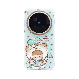 肉肉酱薄巧猫猫厨师适用VIVOX300Ultra磁吸手机壳原创新款VIVO X300pro保护套磨砂透明单层薄荷绿棕卡通可爱