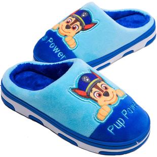 汪汪队儿童拖鞋男童女孩毛毛托拖鞋秋冬季家居室内宝宝防滑棉拖鞋